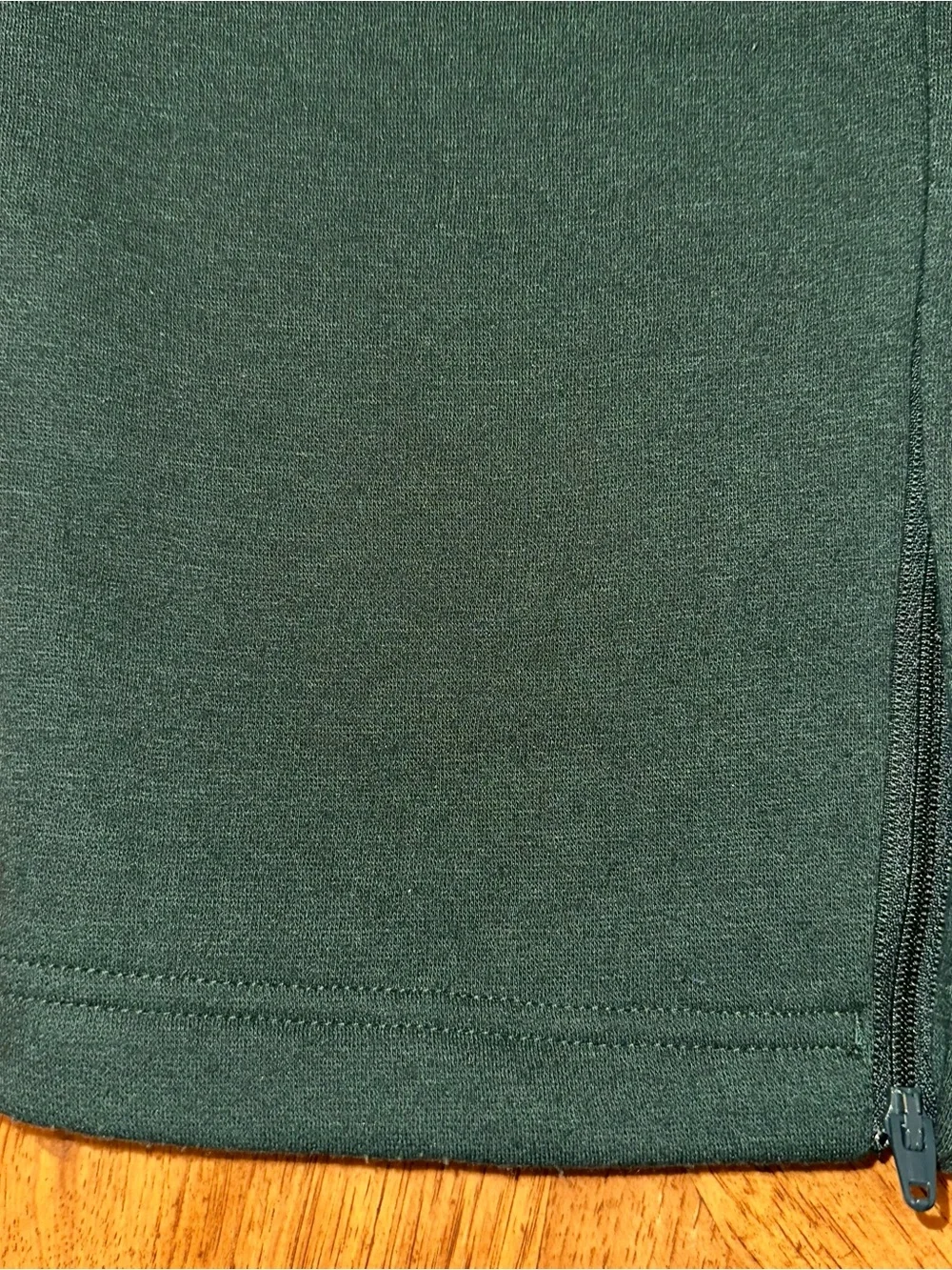 Adidas Fleece Tapered Pants Men’s Size XL Green Zip Ankles Logo Drawstrings